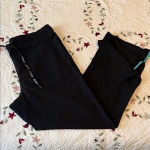 Med Couture Black Straight Leg Pants